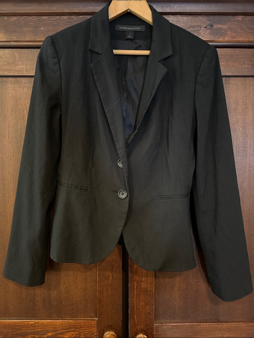 Express Design Studio • black suit jacket • coat